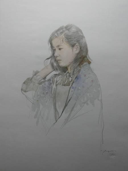 藤井 勉、ショール、大判・希少デッサン画集より、状態良好