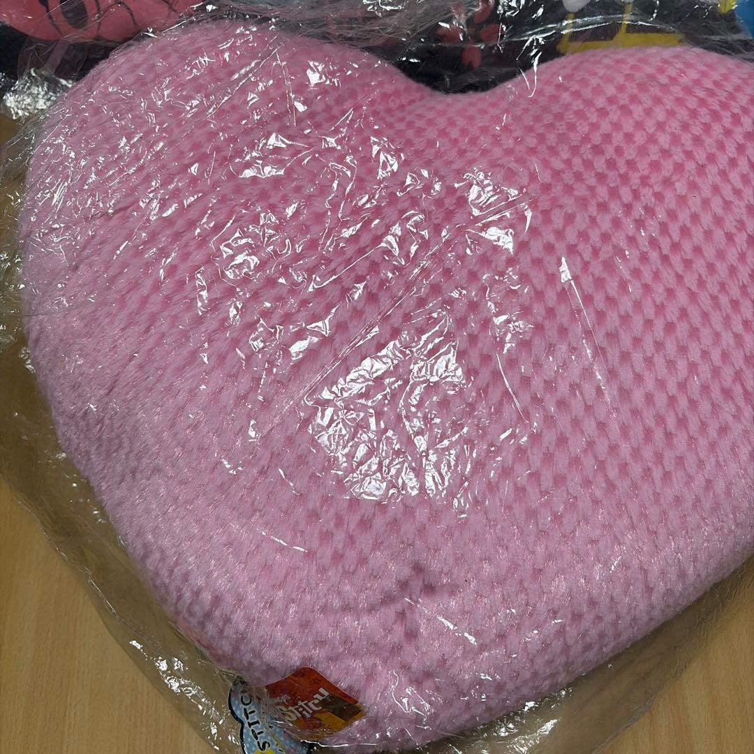 スティッチ クッション ハート型クッション ロングピロークッション 2