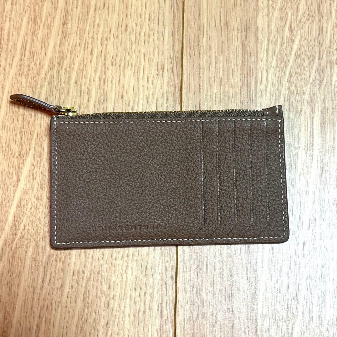 一度のみ使用　ボナベンチュラ　ミニジップ ウォレット シュリンクレザー