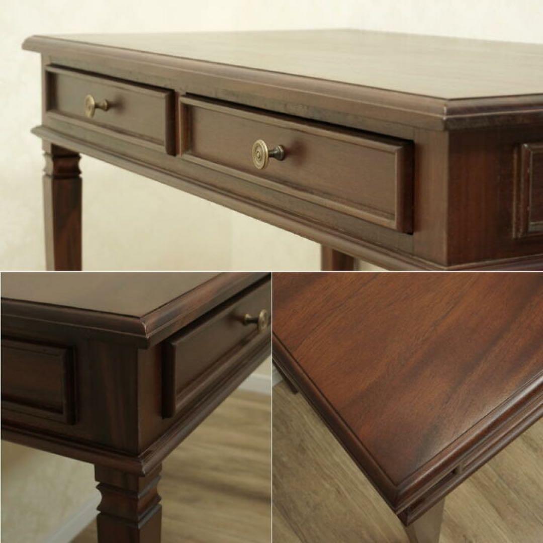 ARNO W100 デスク　机　ドレッサー マホガニー パソコンデスク　テーブル