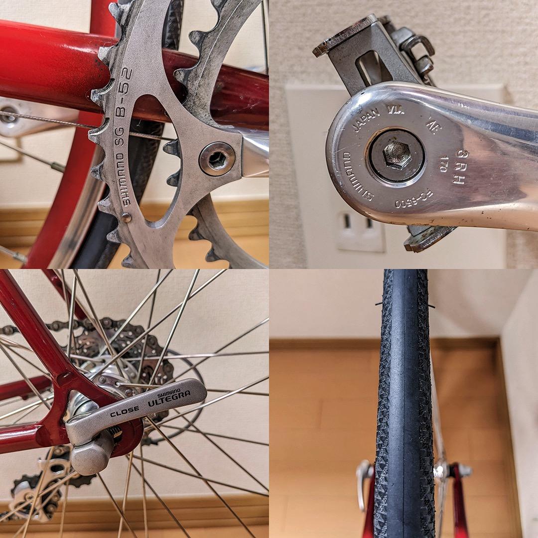 【送料込】ヴィンテージ・クロモリ・ロード Holks 90's／輪行ハードケース