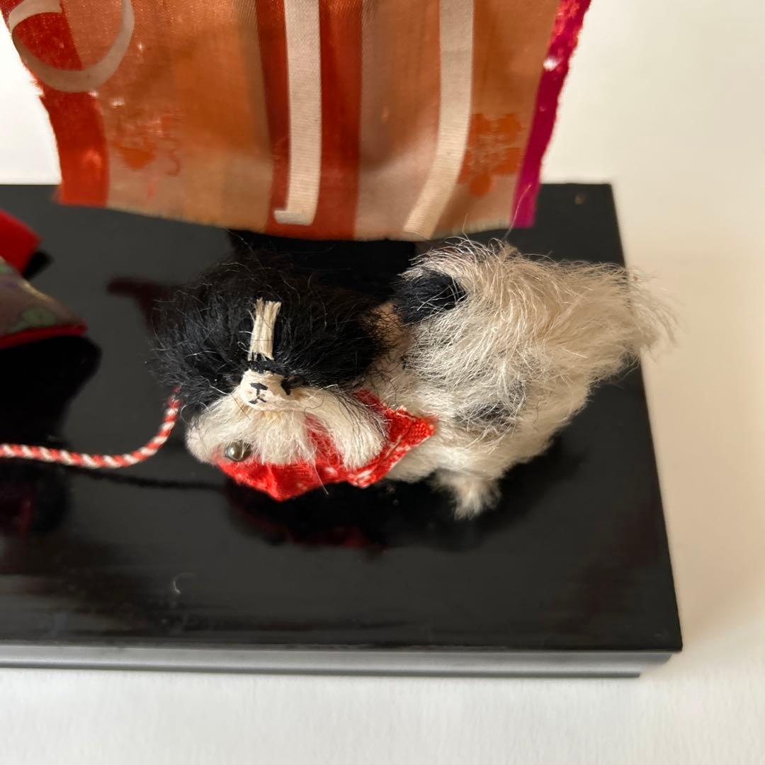 雛人形　狆引き官女　犬引き官女　狆を連れた官女　明治　大正　市松人形