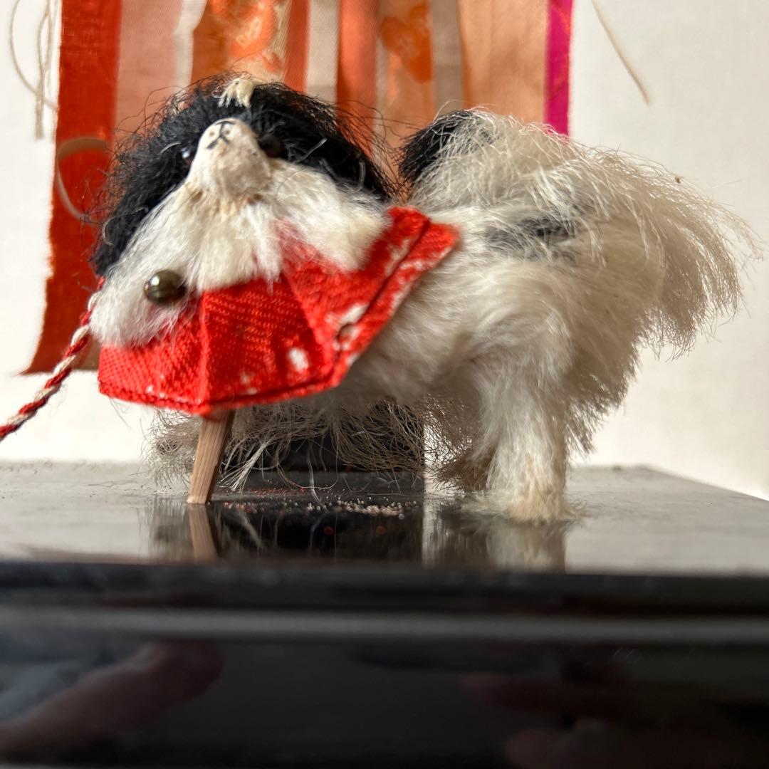 雛人形　狆引き官女　犬引き官女　狆を連れた官女　明治　大正　市松人形