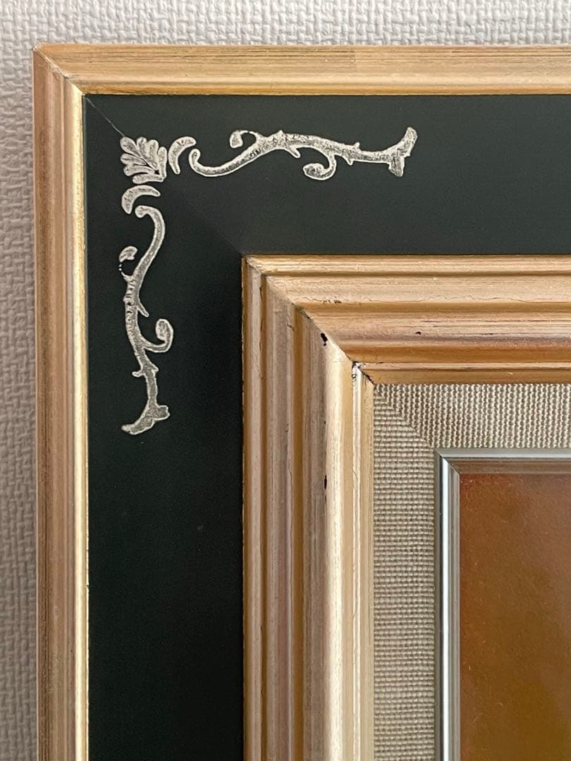 絵画　ムクゲ（ 木槿 ）　油彩画　Kouji 1994