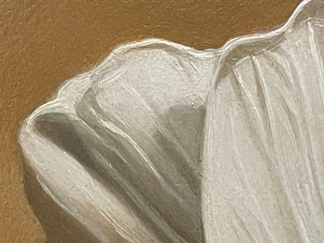 絵画　ムクゲ（ 木槿 ）　油彩画　Kouji 1994