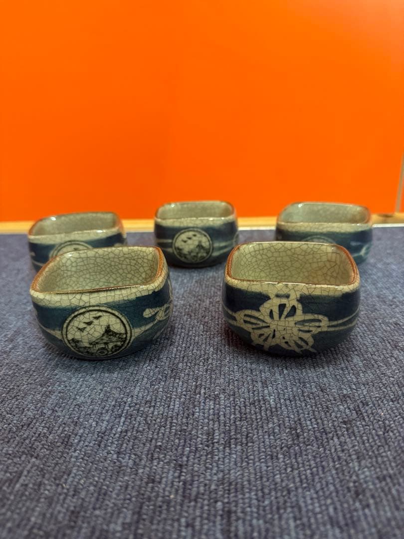 1616 伊万里焼 太郎左衛門湯呑み ぐい呑み5客