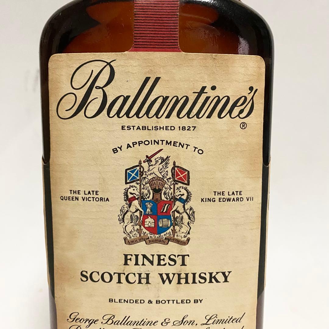 70年代 赤青紋章 バランタイン ファイネスト ウイスキー オールド
