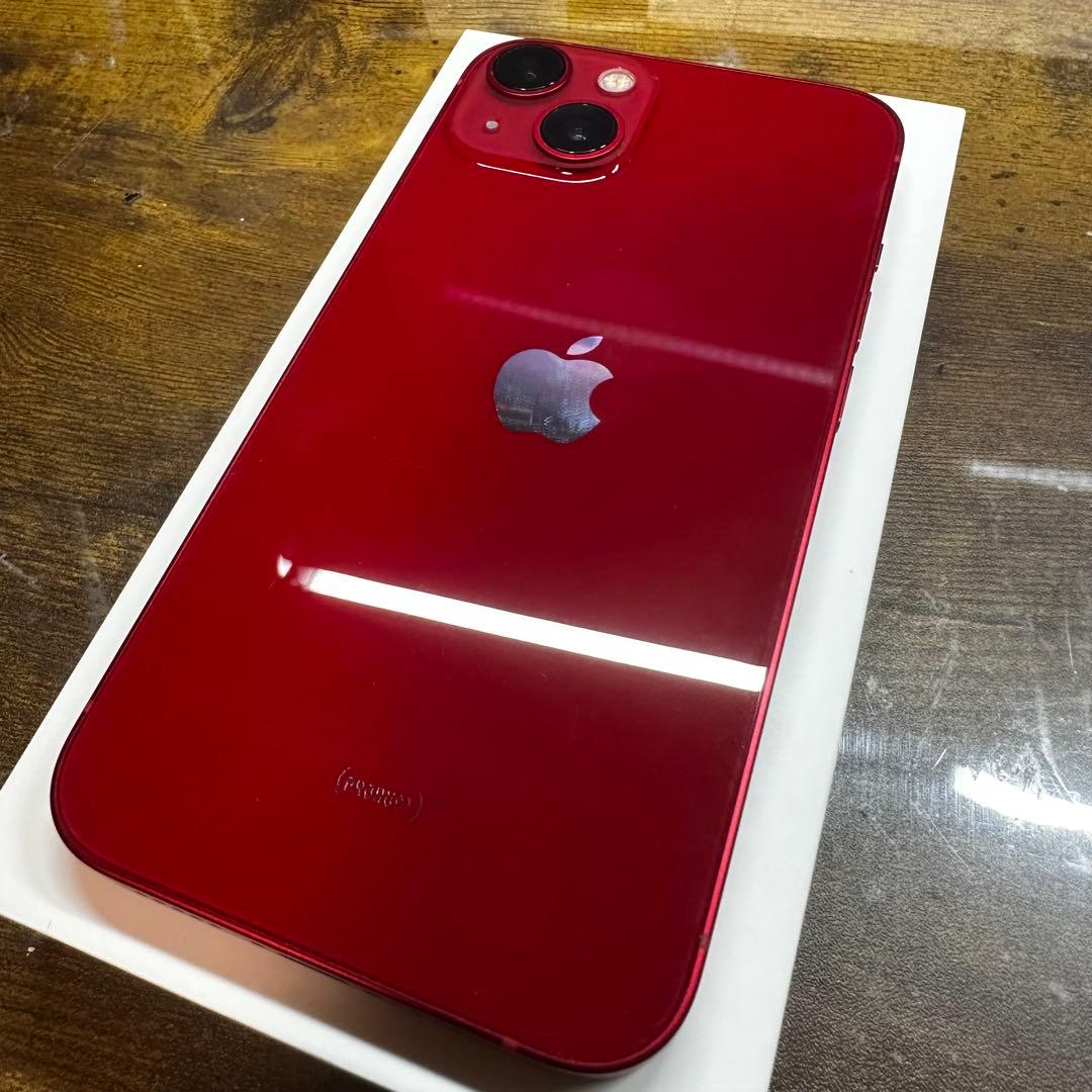 iPhone 13 レッド128 GB SIMフリー本体 バッテリー100%