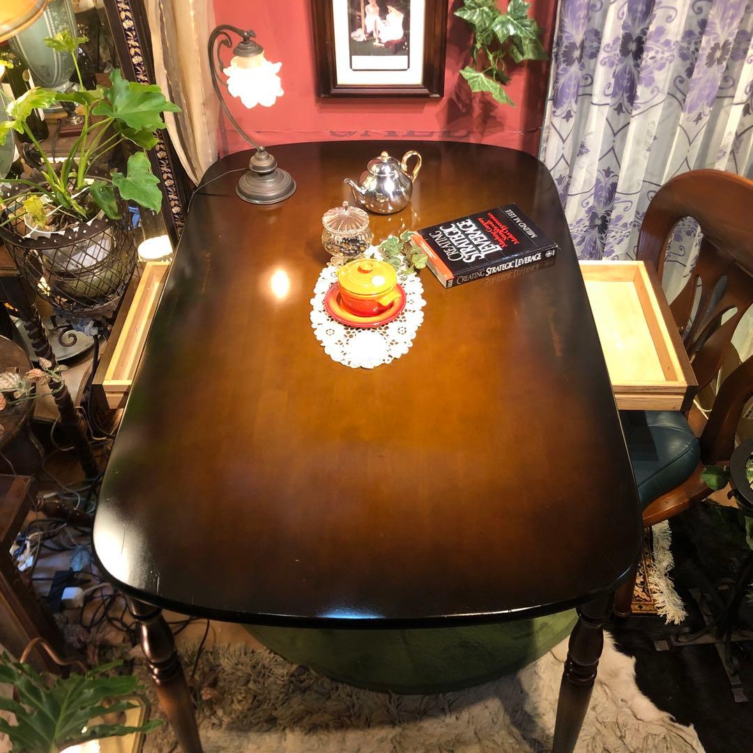 Sale キツツキマーク ヴィンテージ オーバルテーブル１２５