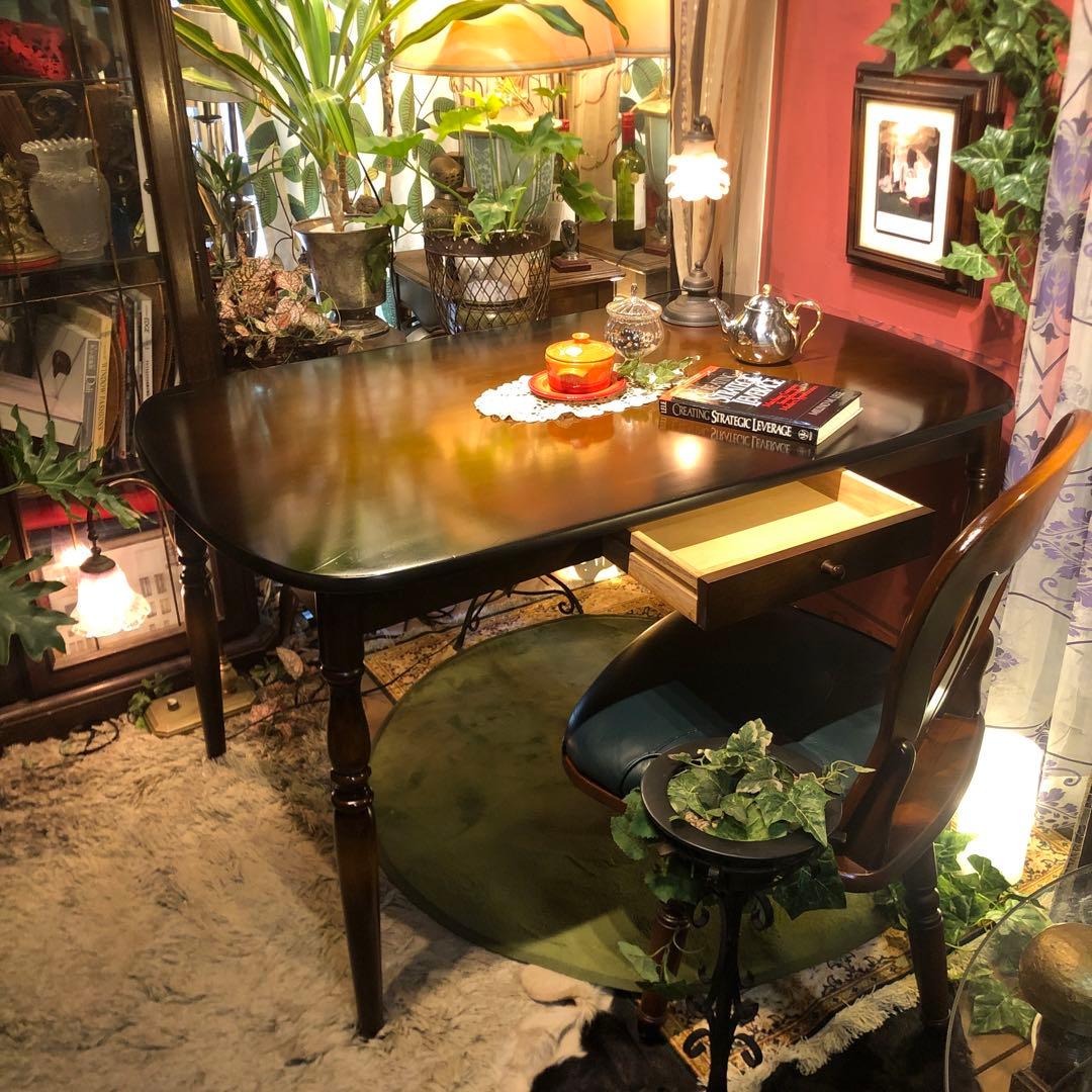 Sale キツツキマーク ヴィンテージ オーバルテーブル１２５