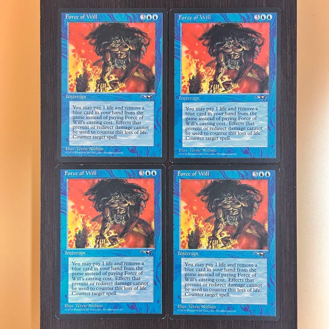 MTG 意思の力 Force of Will 英語 4枚 ALL アライアンス