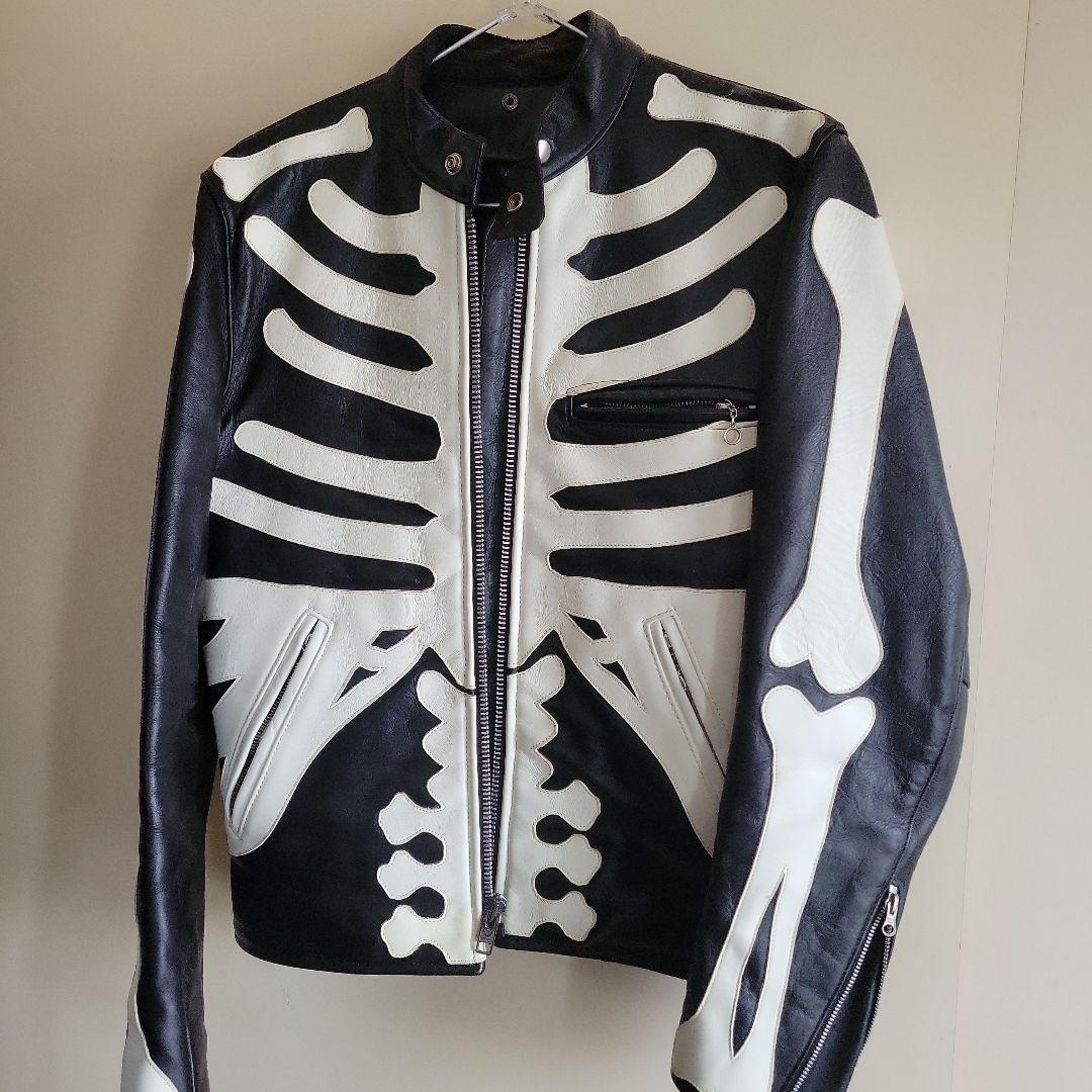 vanson スケルトンデザイン レザージャケット 36