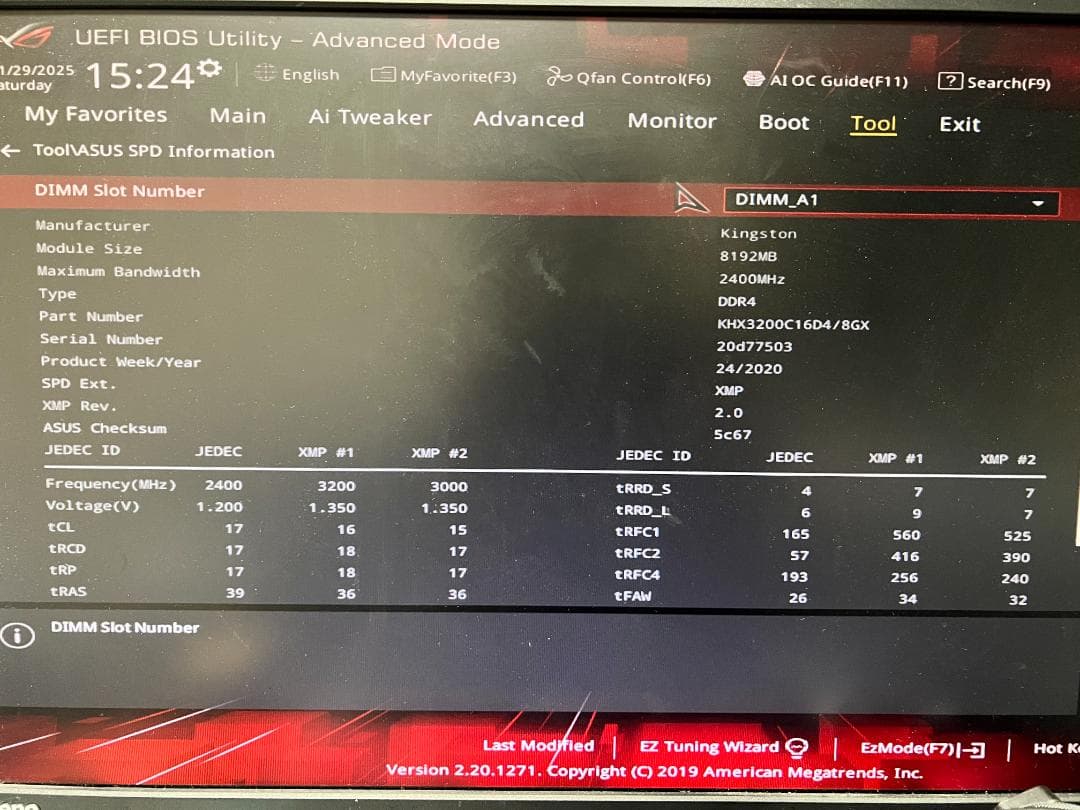 HyperX DDR4-3200 8GB×4枚 32GB 動作確認済