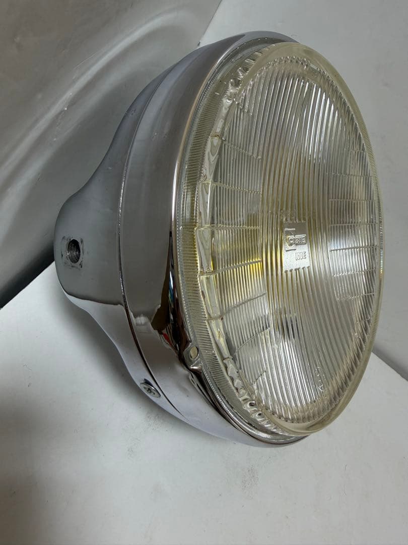 美品 希少当時物180πシビエ凹レンズ付ヘッドライト/マーシャルCIBIE 美
