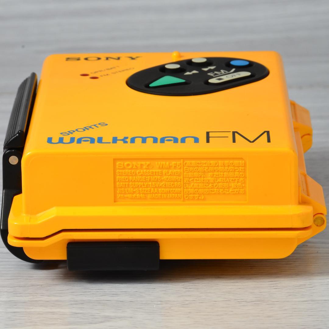 SONY WALKMAN WM-F5 スポーツウォークマン イエロー 整備済