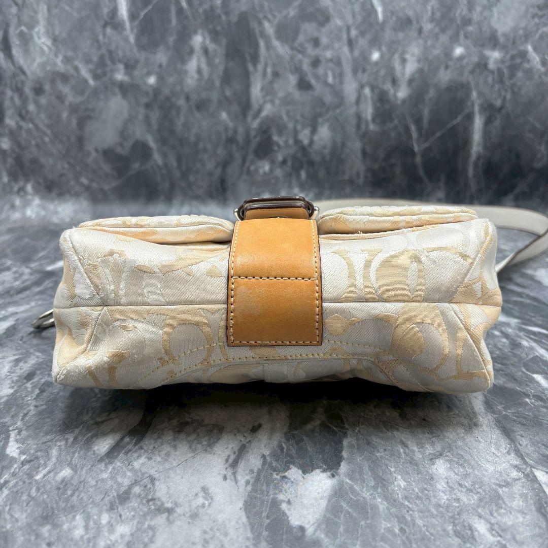 【希少品/美品】コーチ ソーホー イエロー ショルダーバッグ シグネチャー