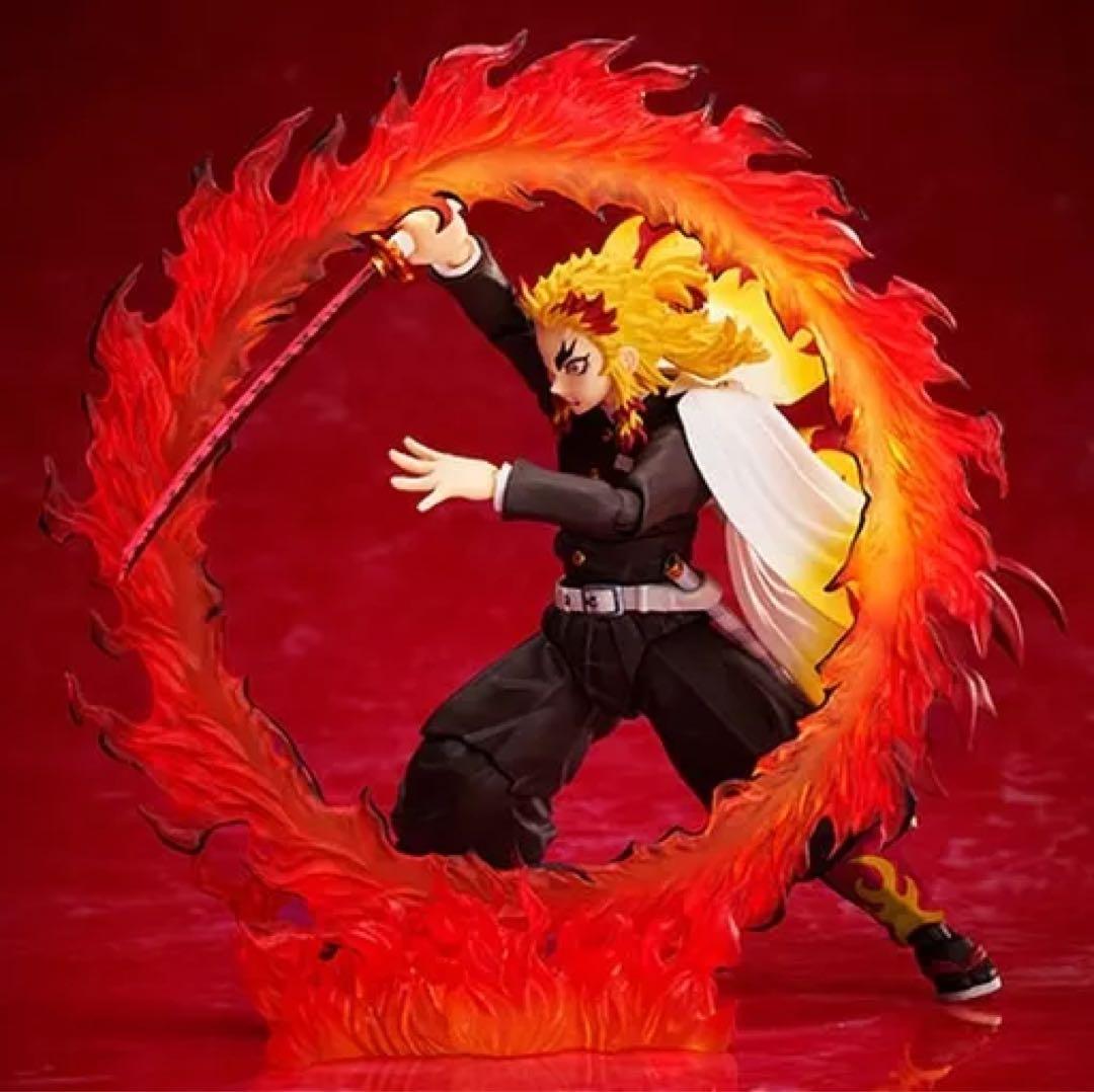 煉獄杏寿郎 アクションフィギュア 炎エフェクト付き