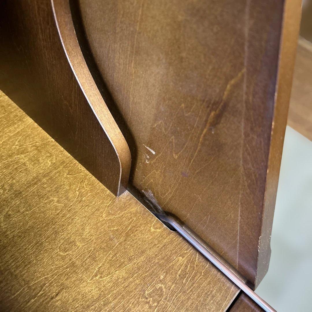 カリモク 木製ブラウン文机