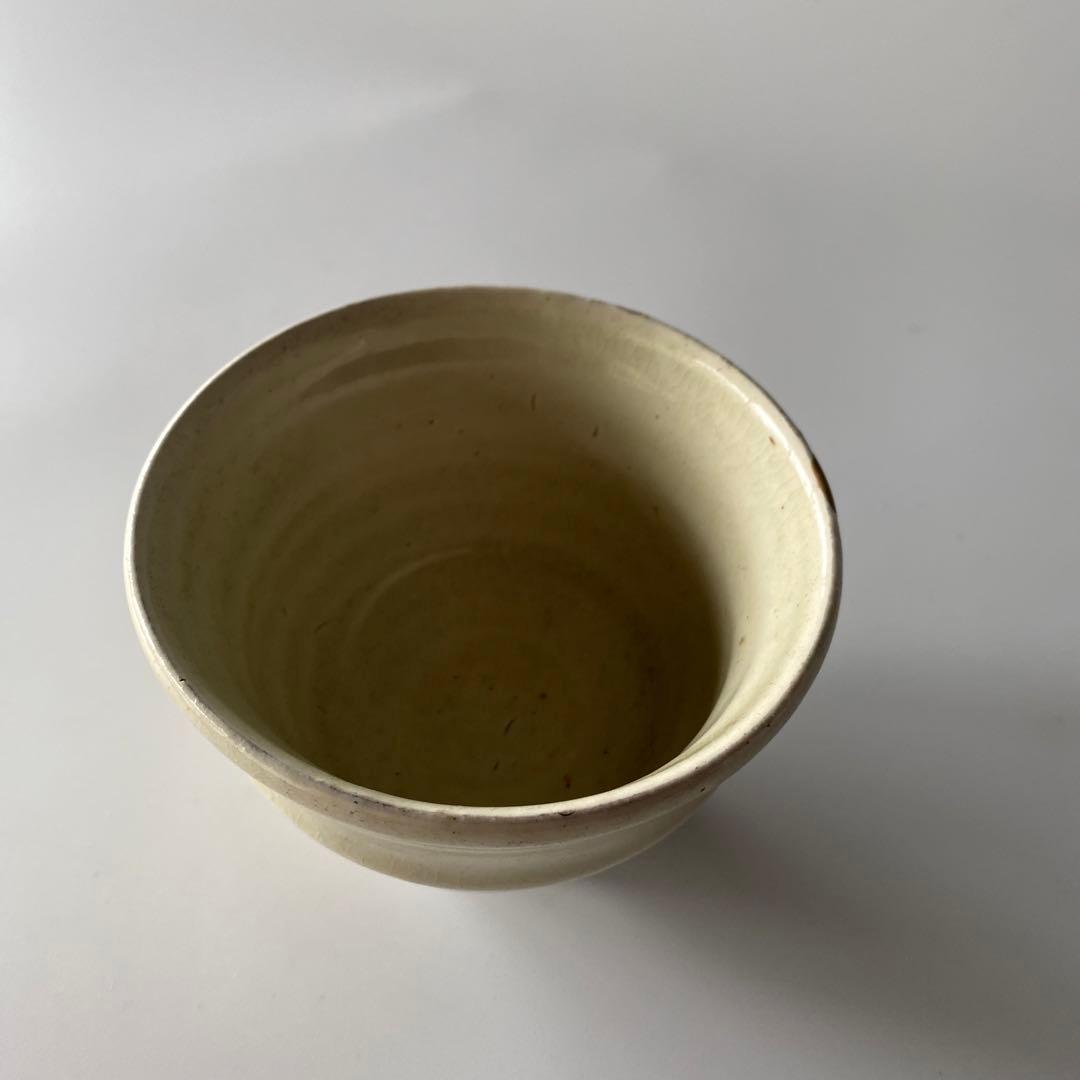 舩木研兒 白釉押紋茶碗 布志名 舩木道忠 バーナードリーチ 山陰 民藝