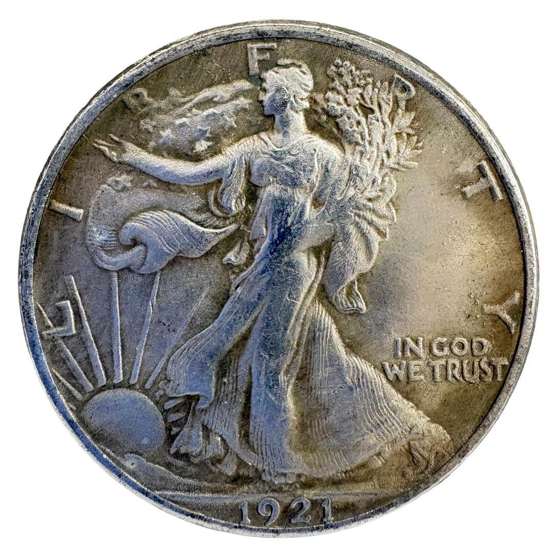 アメリカ ウォーキングリバティ ハーフダラー 銀貨 1921年 レプリカ