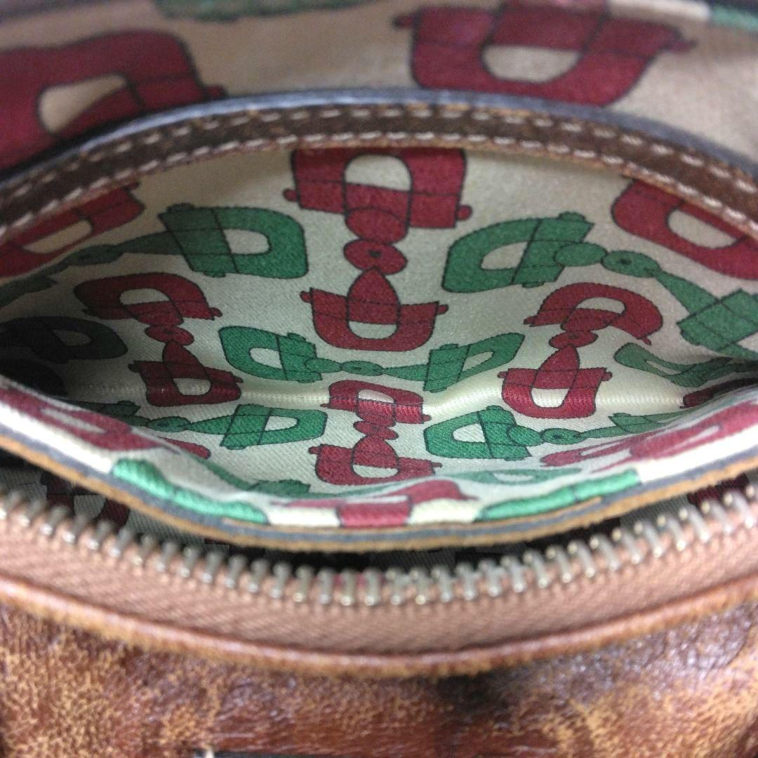 GUCCI ミニボストン　シマ　GGロゴ オールレザー　希少　総柄　493075
