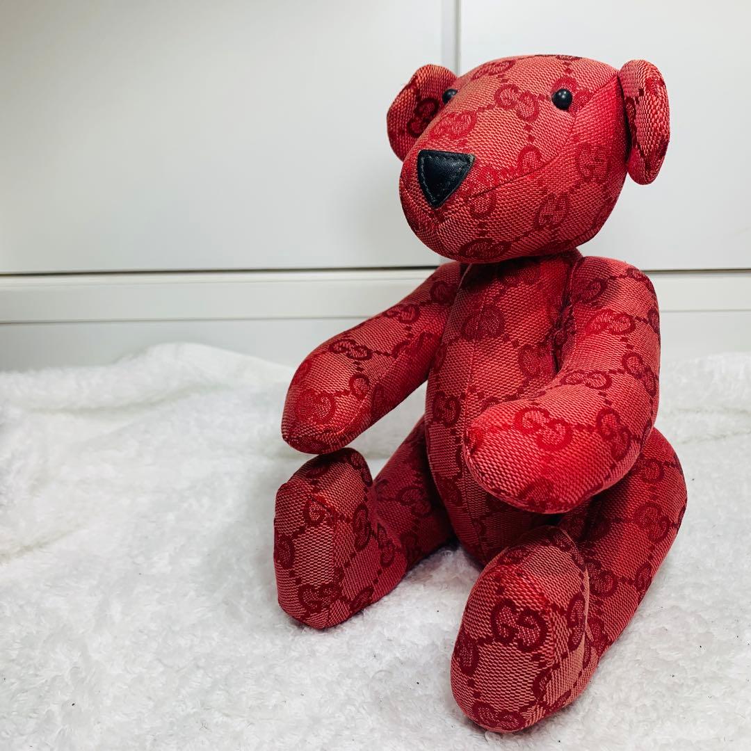 ⭐️グッチ　GUCCI　テディベア　GGブランドロゴ総柄　キャンバス
