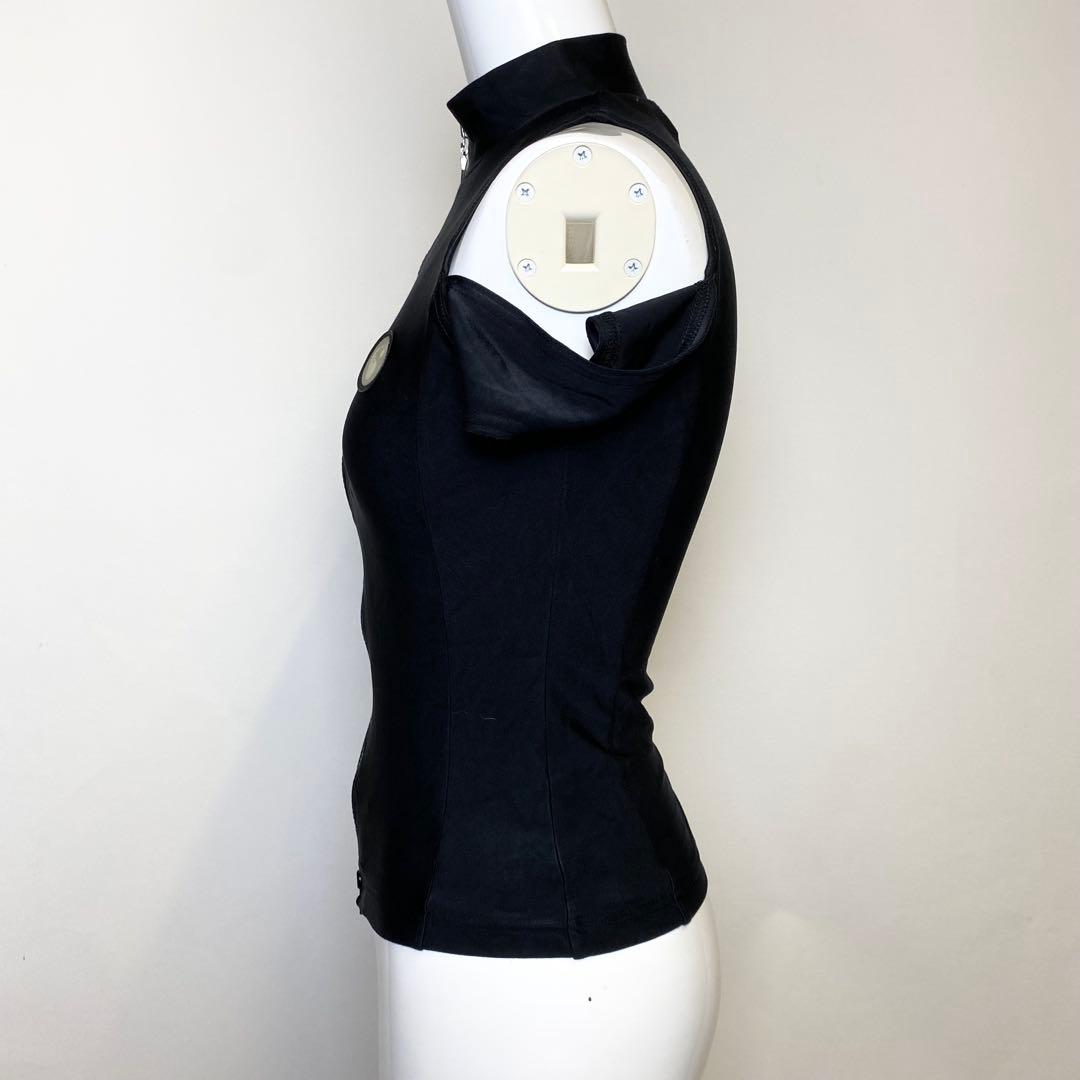 FOTUS フェトウス　オフショルダー　トップス　ジップ