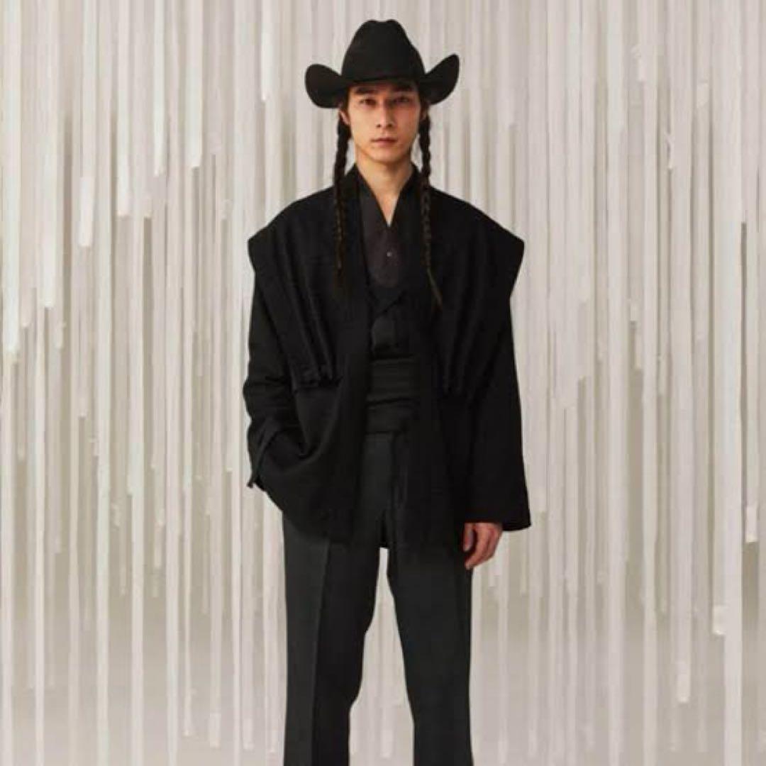 Sasquatchfabrix.パワーショルダー羽織　ジャケット　グレー