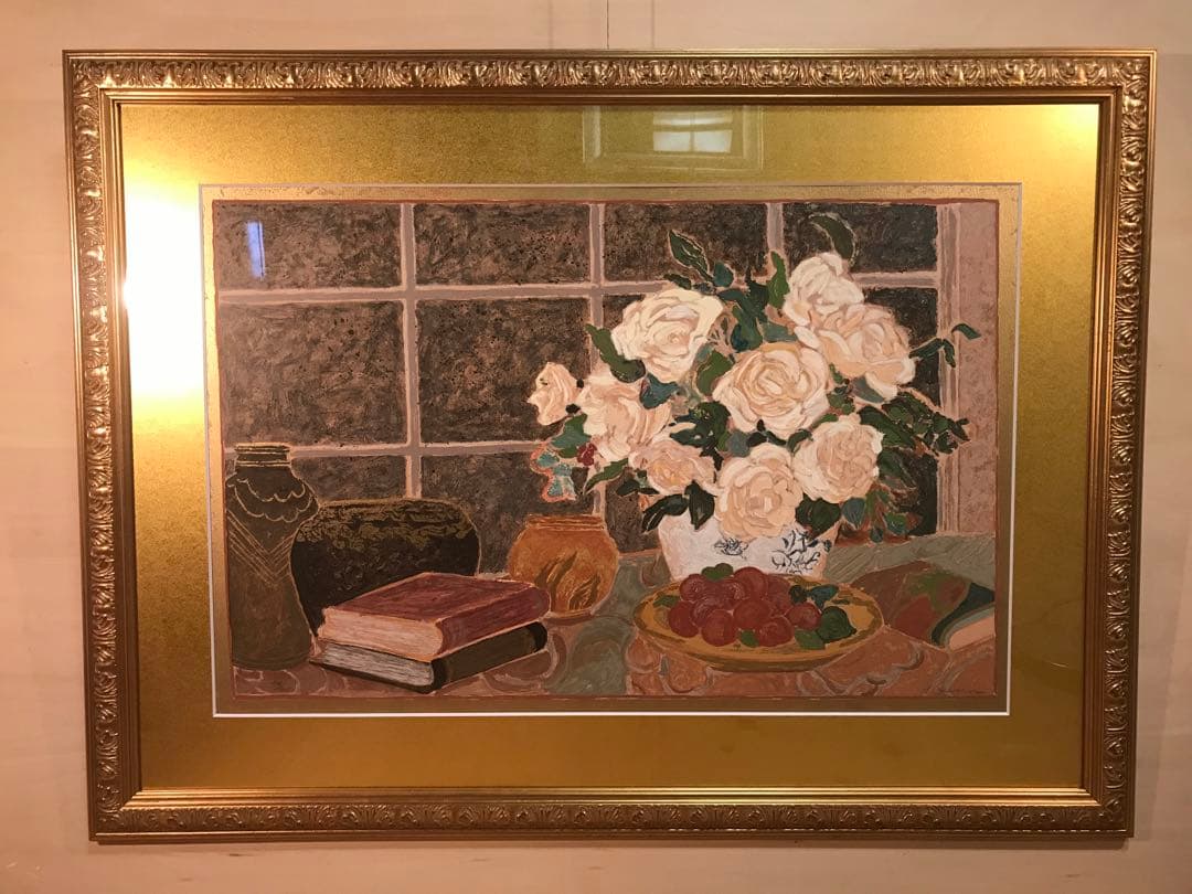 エレン・ガン 「バラの季節Ⅰ」 シルクスクリーン 直筆サイン