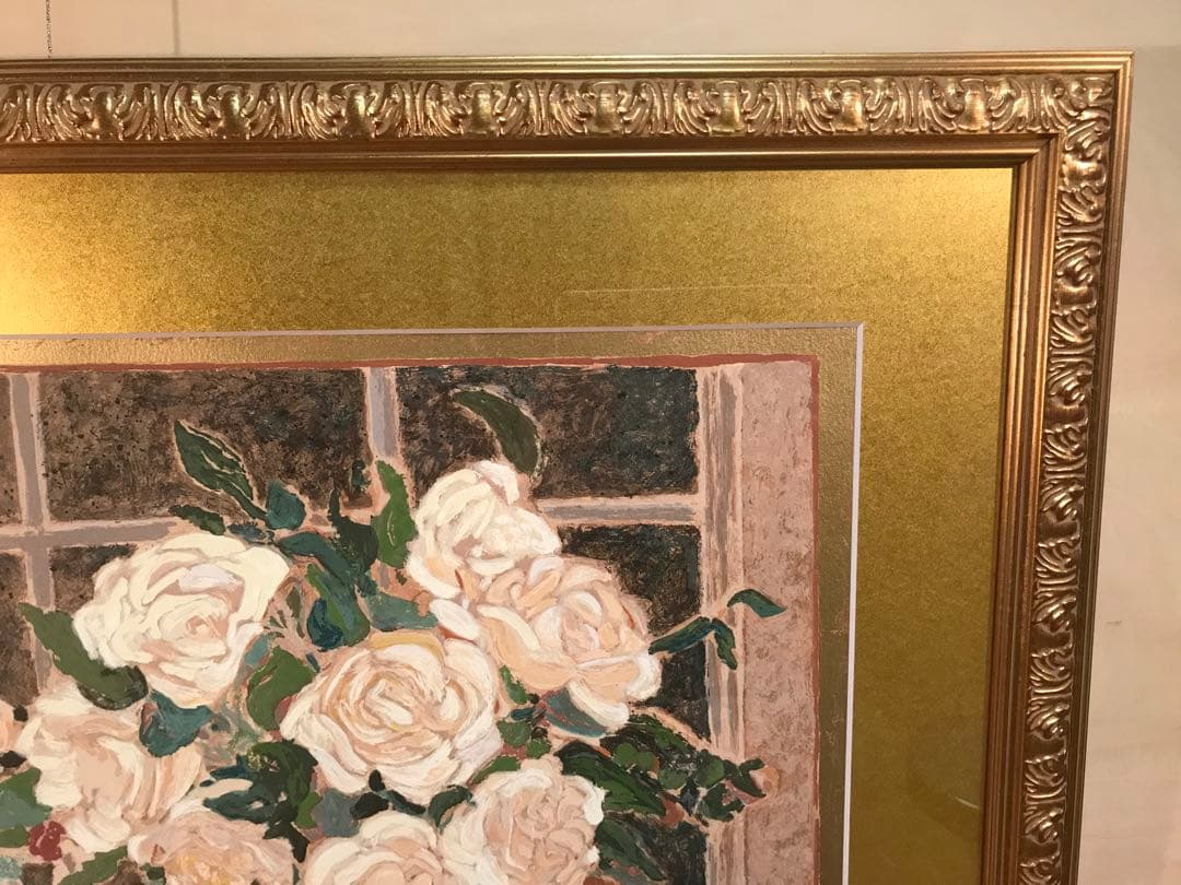 エレン・ガン 「バラの季節Ⅰ」 シルクスクリーン 直筆サイン