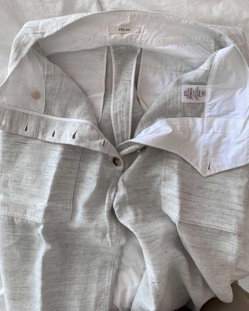 【ポムポム】CELINE セリーヌ フィービー リネン サルエルパンツ