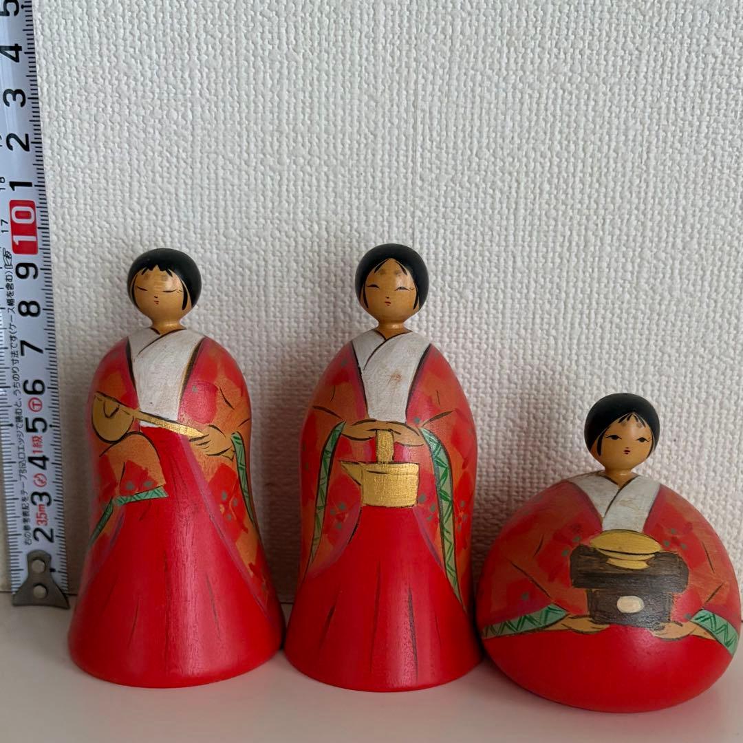 鳴子系 松谷伸吉 雛こけし 9体セット 【まとめ買い申請でお値引】伝統