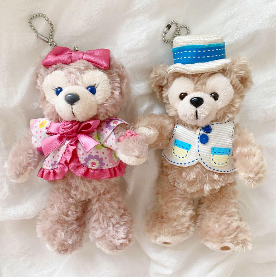 ダッフィー シェリーメイ ぬいぐるみバッジ 公式】ぬいぐるみバッジ