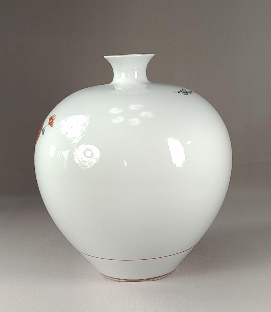 希少 重要無形文化財 中村清六作 有田焼 高麗庵清六窯 白磁錦絵 花鳥紋