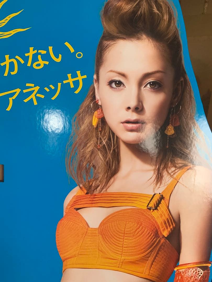 感激レア／非売品立て看板パネル「土屋アンナ」資生堂アネッサANESSA