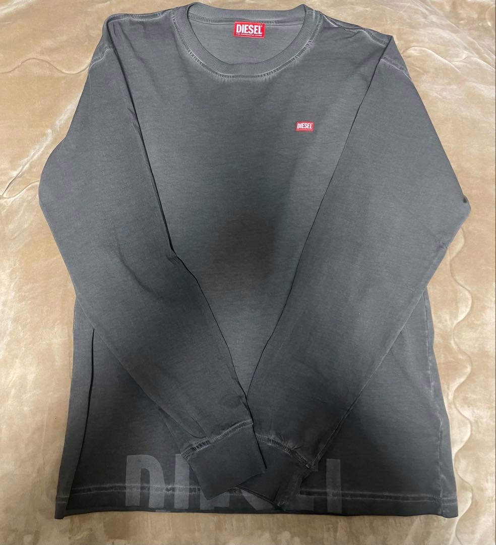 DIESEL 長袖Tシャツ　Ｍ　ダークグレー T-RAWGY 長袖Tシャツ｜グレー｜メンズ｜DIESEL