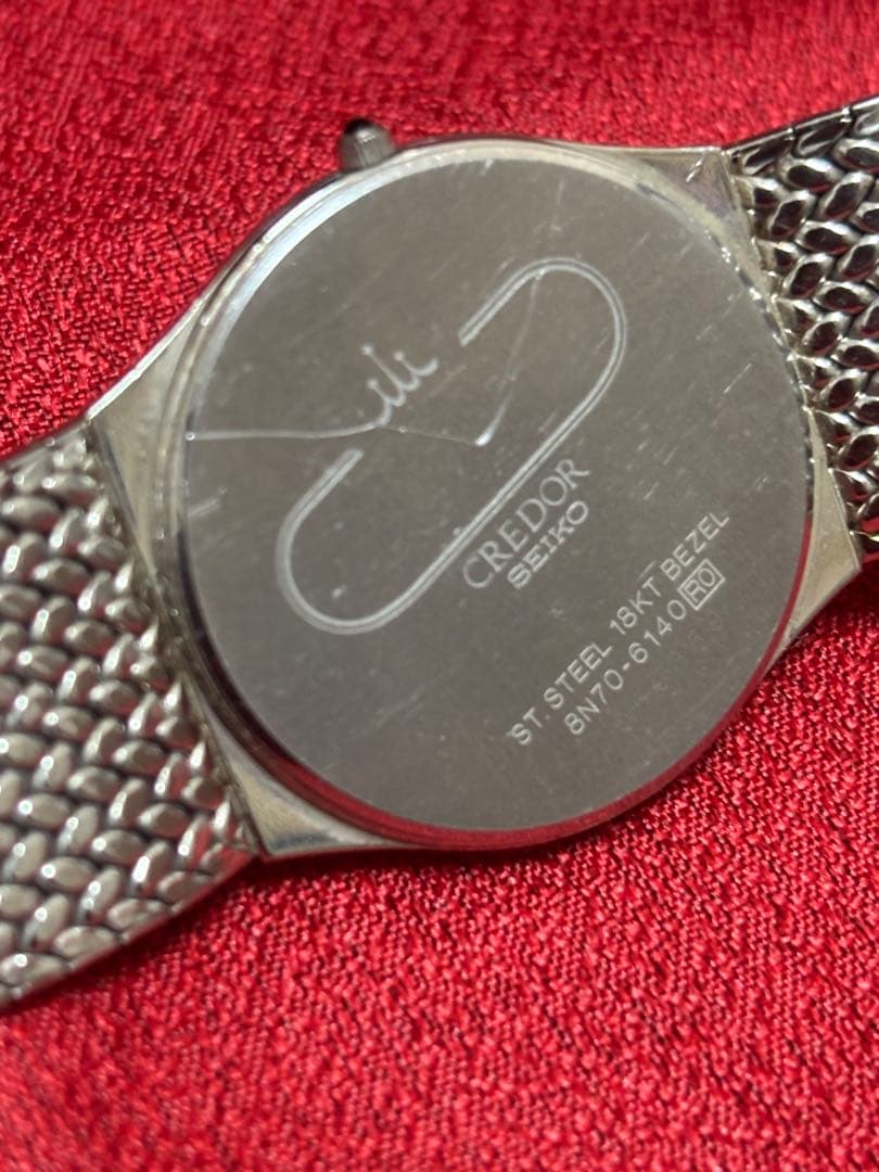 マ*ル様 セイコー　クレドール　8N70-6140 ダイヤベゼル　SEIKO ク