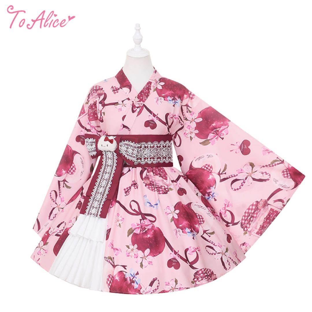 【ToAlice】L1012林檎猫姫浴衣セット