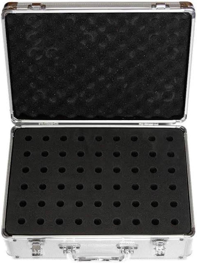 トランペット/コルネット/ホルン 54本収納 アルミ製マウスピースケース Amazon | アルミ製マウスピースケース 54本収納 トランペット