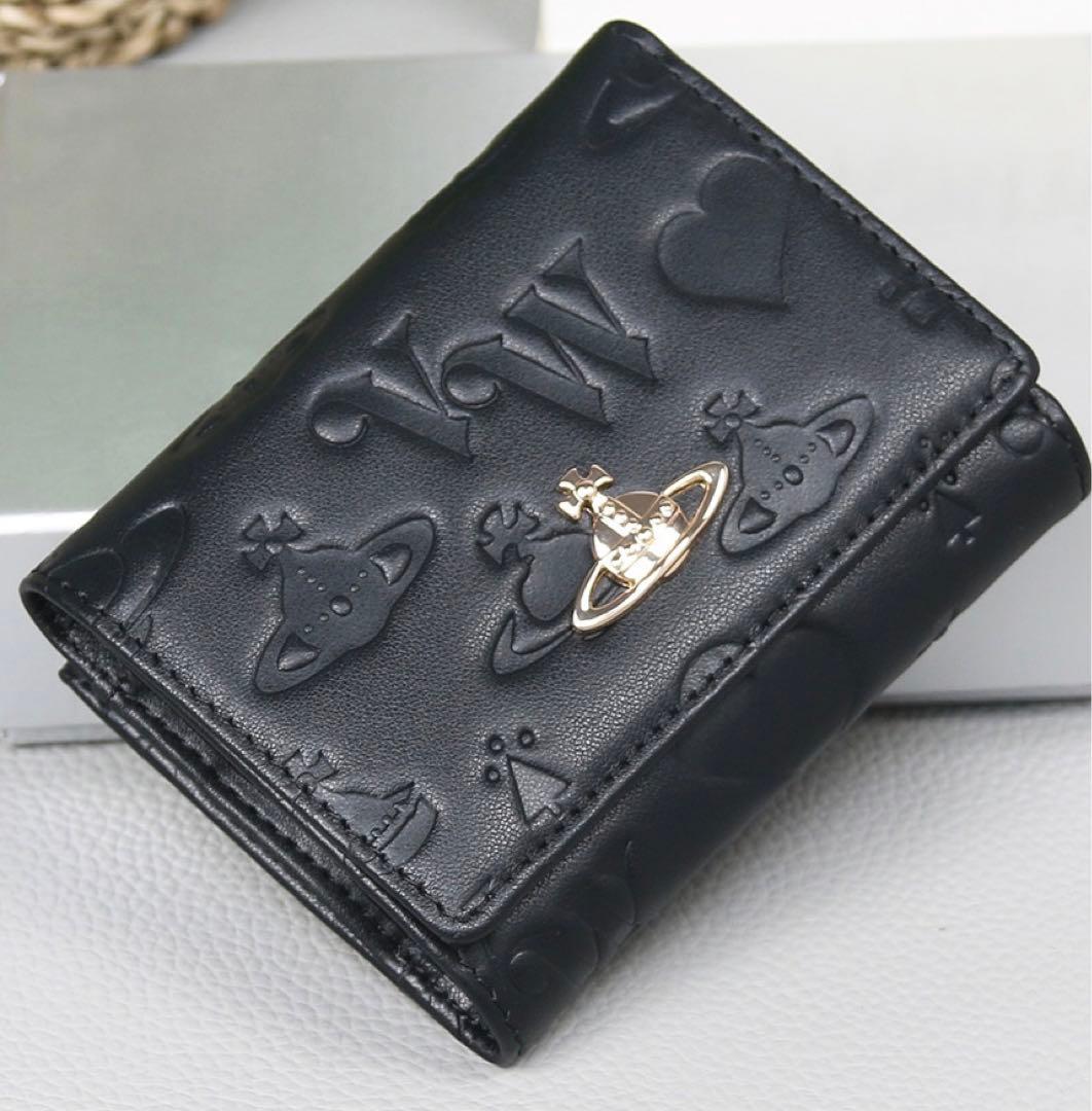 エナメル三つ折り財布 ブラック-165 - メルカリ