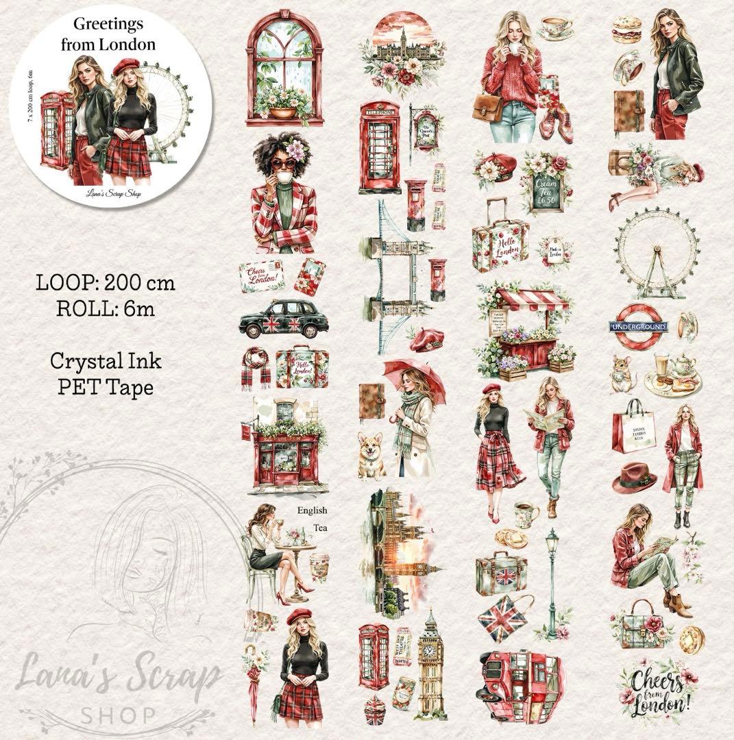 Lana's Scrap Shop 海外マスキングテープ マステ 【2473】 - メルカリ