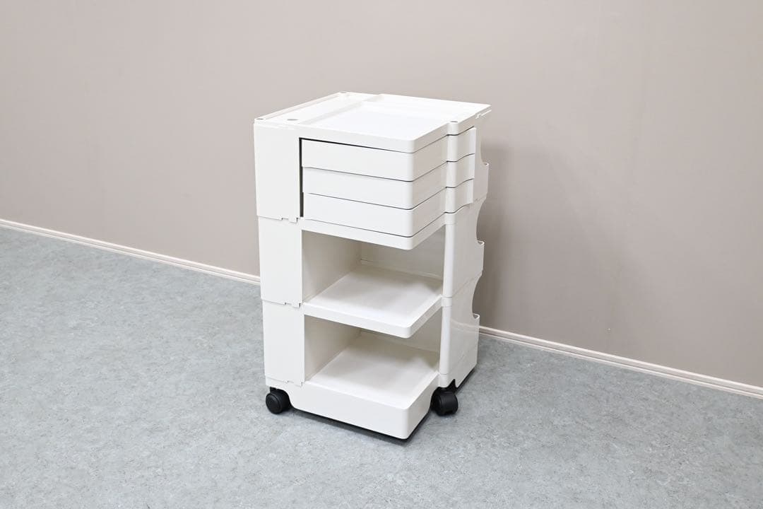 Boby Wagon ボビーワゴン 3段3トレイ ホワイト B-LINE B-LINE/ボビー