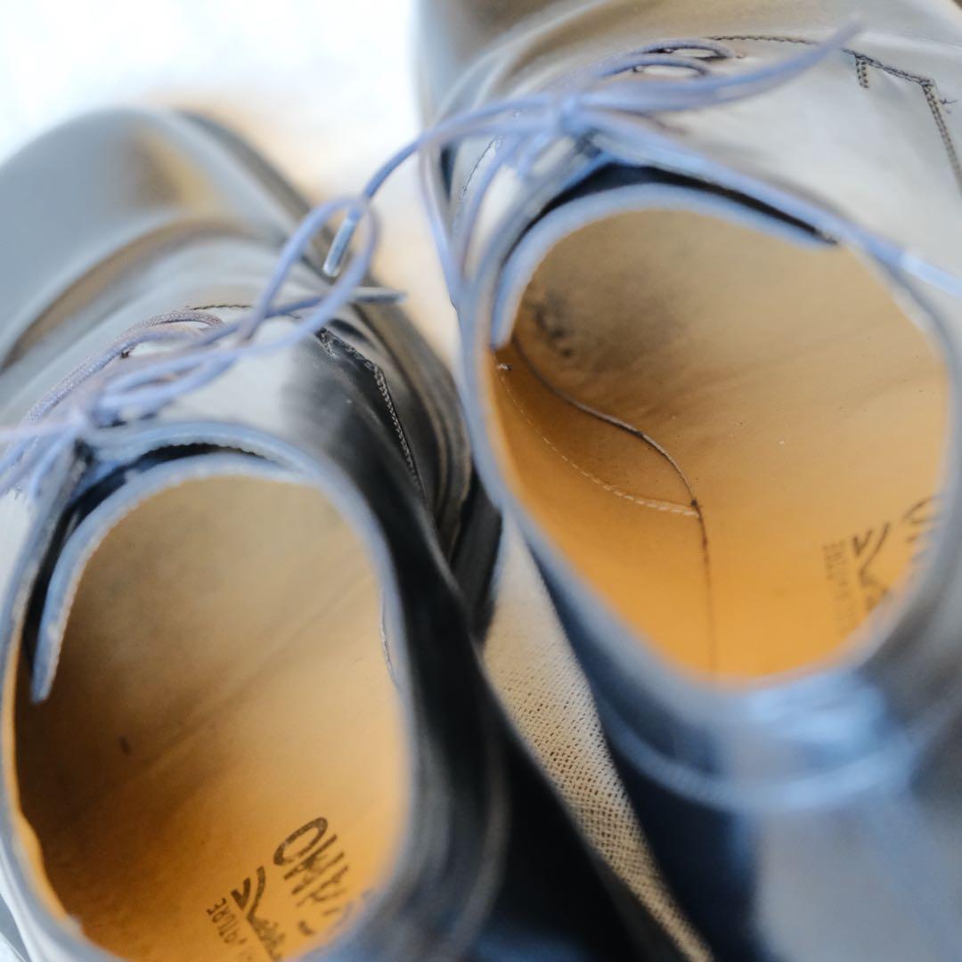 Salvatore FerragamoスクエアプレーントゥSTANFORD黒75