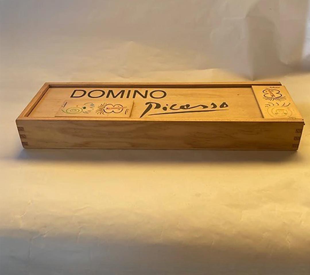 パブロ・ピカソ・ドミノ( 限定版木製セット/全28枚、スペイン製)