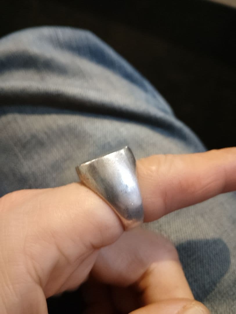 プ*ル様 銀無垢　廃盤品DRY BONES Two Face K18 リング無垢