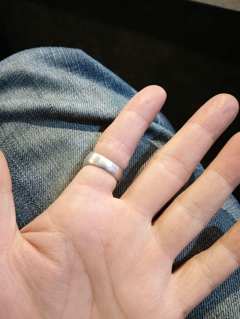 プ*ル様 銀無垢　廃盤品DRY BONES Two Face K18 リング無垢