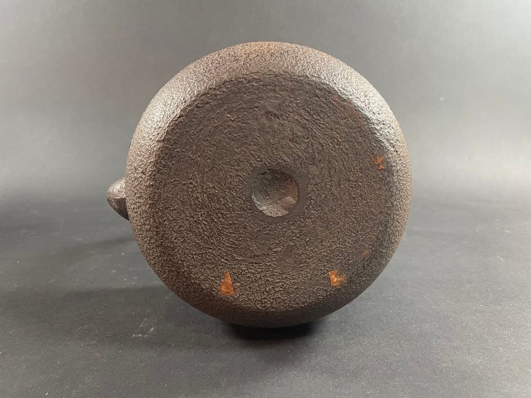 18 最終値下げ 釜師 庄司光洞 銀粒 象嵌 雨龍 銀口 鉄瓶 共箱 茶道具