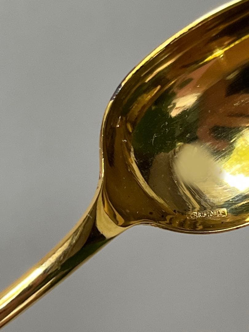 Christofle ティースプーン 金彩