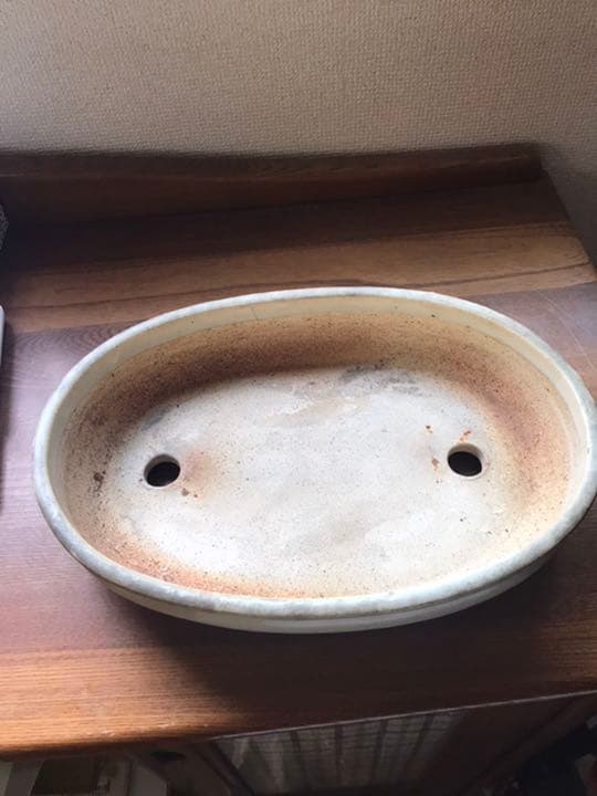 盆栽鉢 超時代希少白泥美しい白い釉薬詳細不明支那鉢和鉢