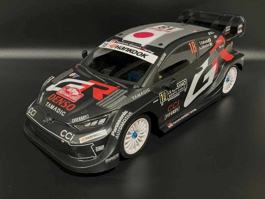 タミヤRCボディ ヤリス WRC2025 ラリーモンテカルロ 勝田選手 - メルカリ